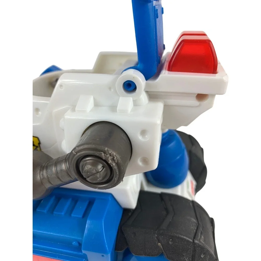 Fisher-Price Imaginext Police Tank Vehicle T4545 White Blue Mechanical‎ Claws